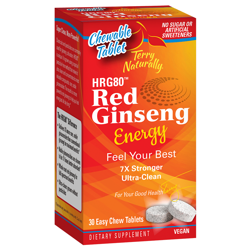 Best for energy: HRG80™ Red Ginseng Chewable Tablets